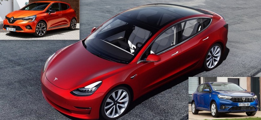 Najpredávanejšie auto v Európe je elektrická Tesla 3. Porazila aj Clio a Sandero