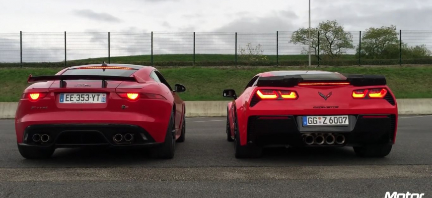 Ktorá V8 znie lepšie? F-Type SVR alebo Corvette Z06?