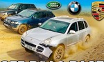 Staré Porsche Cayenne, BMW X5 a Range Rover si to rozdali v bahnitom off-roadovom súboji