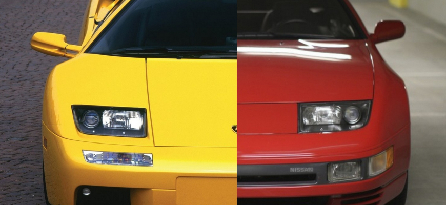 Malo Lamborghini Diablo skutočne svetlá z Nissanu 300ZX?