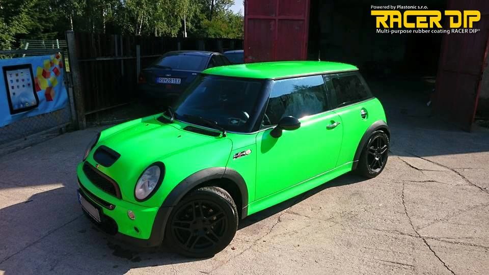 Mini v RACER DIP® Neon zelená - lesklá
