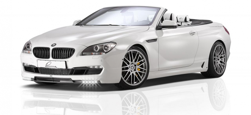 BMW 6 kabrio od Lumma - biela elegancia