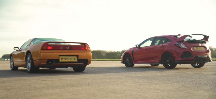 Civic Type-R vs NSX. Pokrok nezastavíš