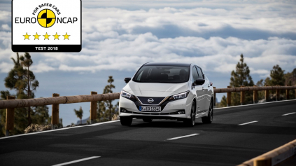 Nový Nissan Leaf získal 5 hviezdičiek Euro NCAP
