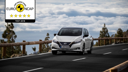 NOVÝ NISSAN LEAF ZÍSKAL 5 HVIEZDIČIEK EURO NCAP