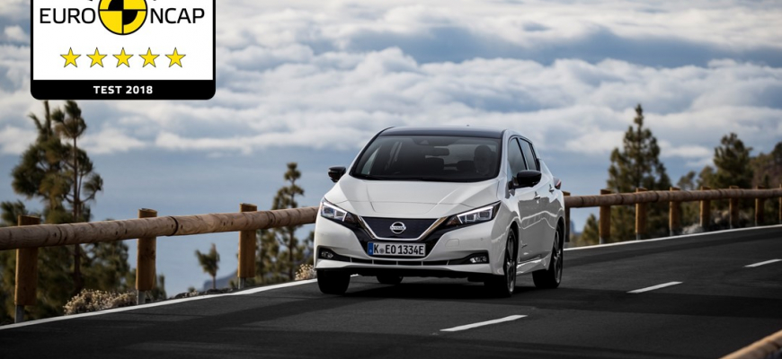 Nový Nissan Leaf získal 5 hviezdičiek Euro NCAP