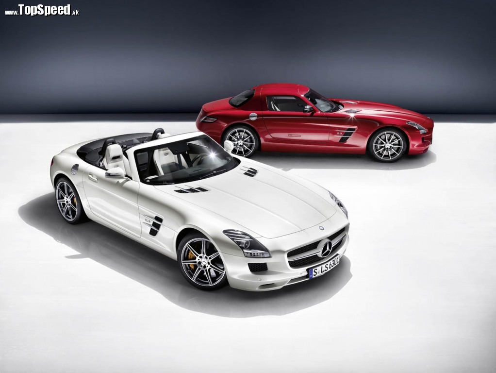 Mercedes-Benz SLS AMG Roadster a jeho brat s pevnou strechou