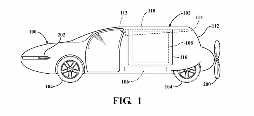 Toyota si dala patentovať trup a krídla pre lietajúce auto