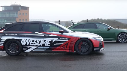 DRAG RACE TUNING AUDI RS6 PROTI SÉRIOVÉMU MODELU