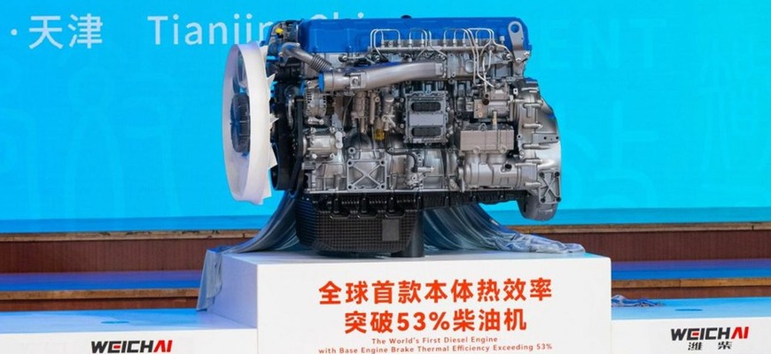 Nový dieselový motor Weichai Power z Číny vytvoril pozoruhodný svetový rekord