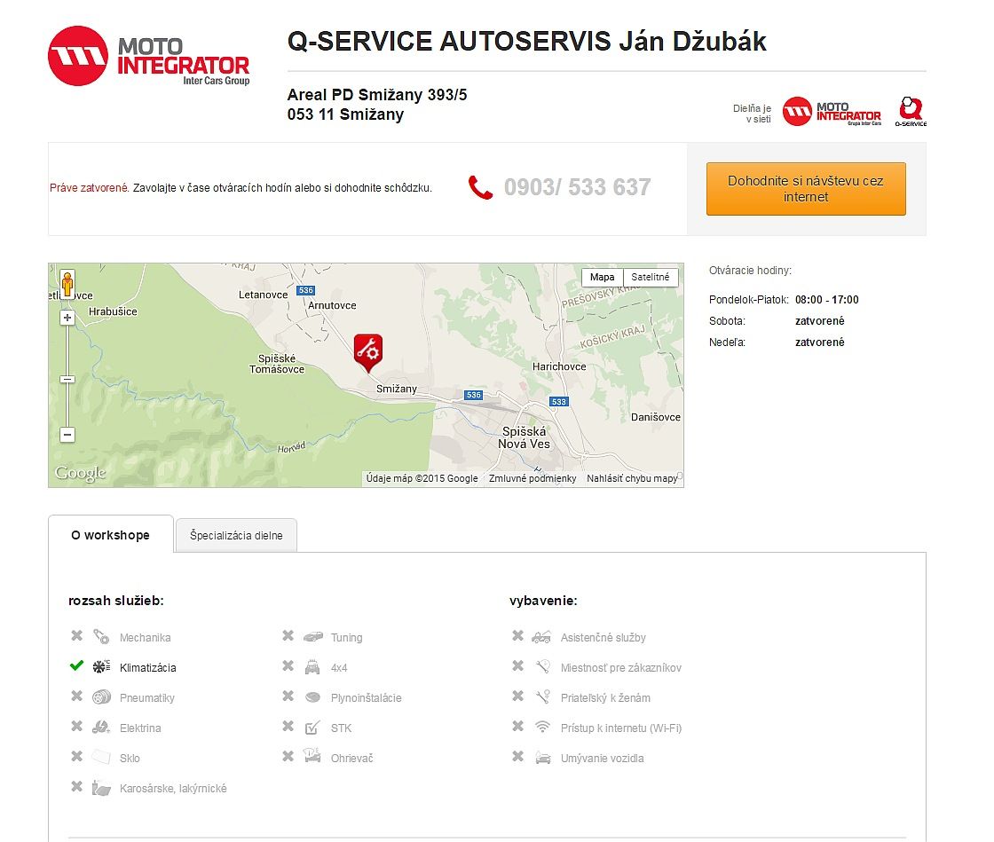 zoznam partnerskych q-servisov pre www.motointegrator.sk