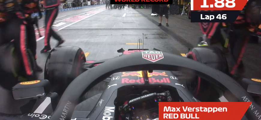 Red Bull má rekord za najrýchlejšie prezutie vo Formule 1!