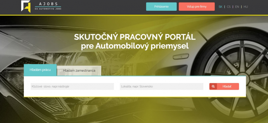 AJOBS.SK je pracovný portál pre automobilový priemysel