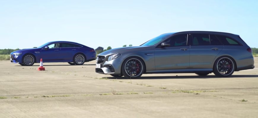 Drag race Mercedes AMG GT proti AMG E63 S