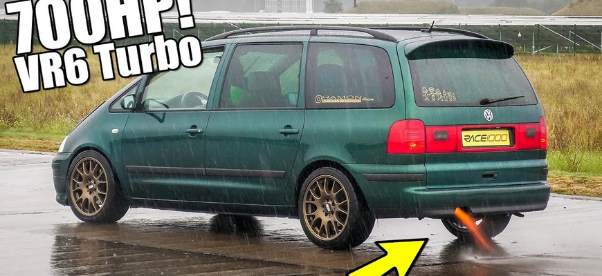 Tuning VW Sharan stvoril 700 koňovú beštiu. Vo videu sa preteká s 500 k Golfom 3