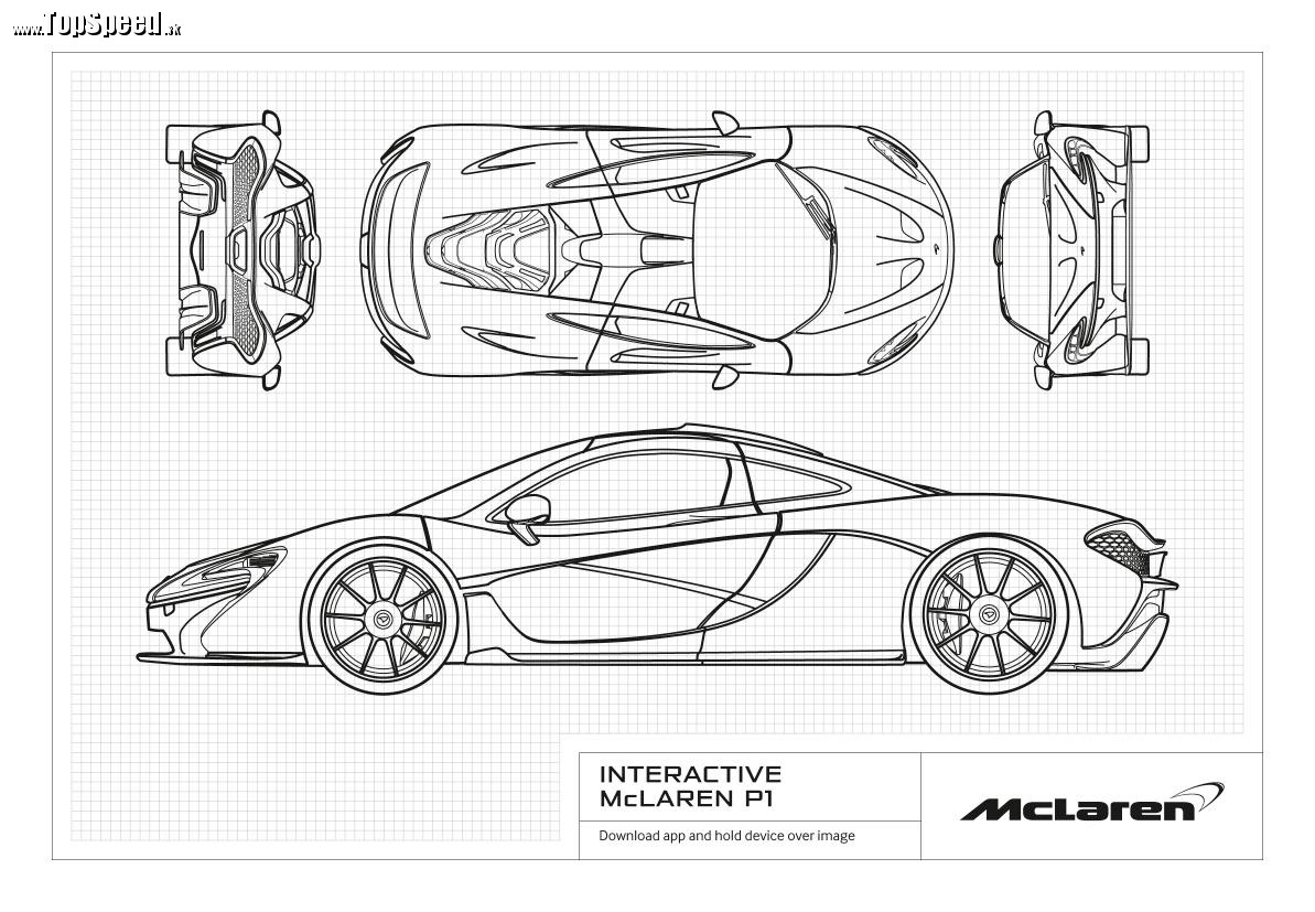 Podrobný plánik McLaren P1 pre prípad, že by ste si také chceli postaviť doma :)
