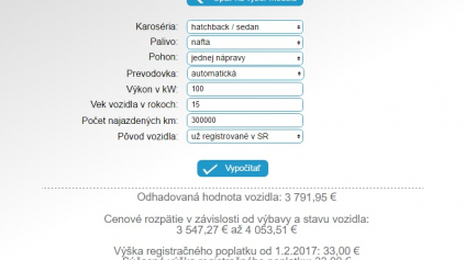 AKO SA POČÍTA HODNOTA OJAZDENÉHO AUTA?