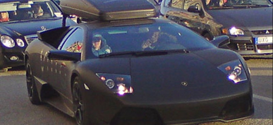 Lamborghini Murcielago LP640 so strešným nosičom