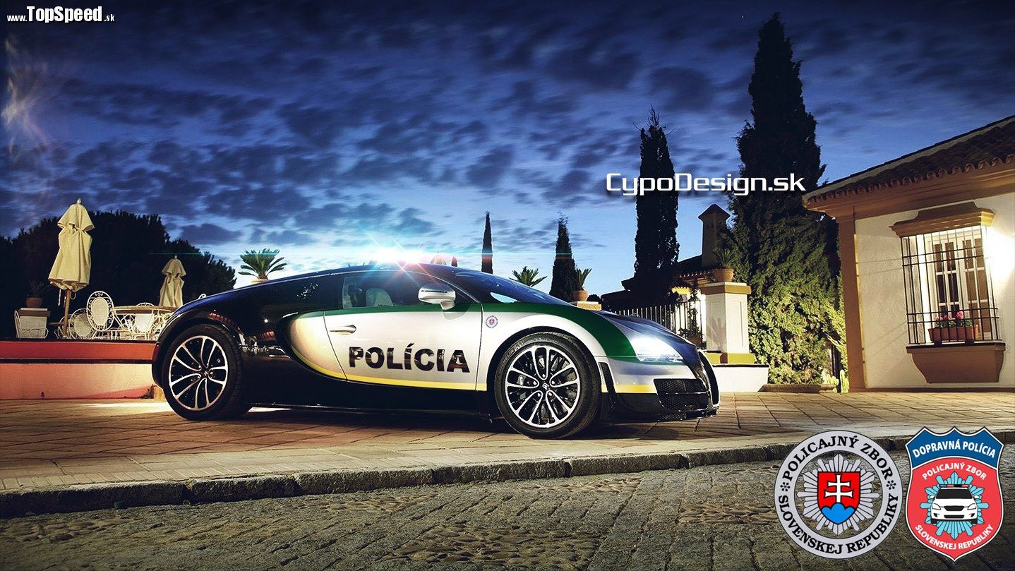 Tak to je on - Bugatti Veyron slovenskej polície