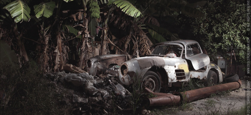 Fotograf na Kube našiel miliónový Mercedes. Ukrýval ho banánovník